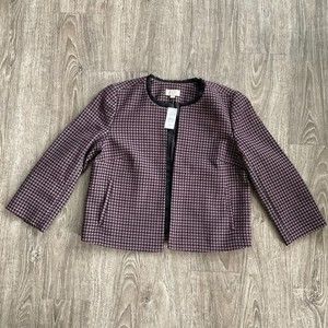 LOFT Black and Pink Blazer